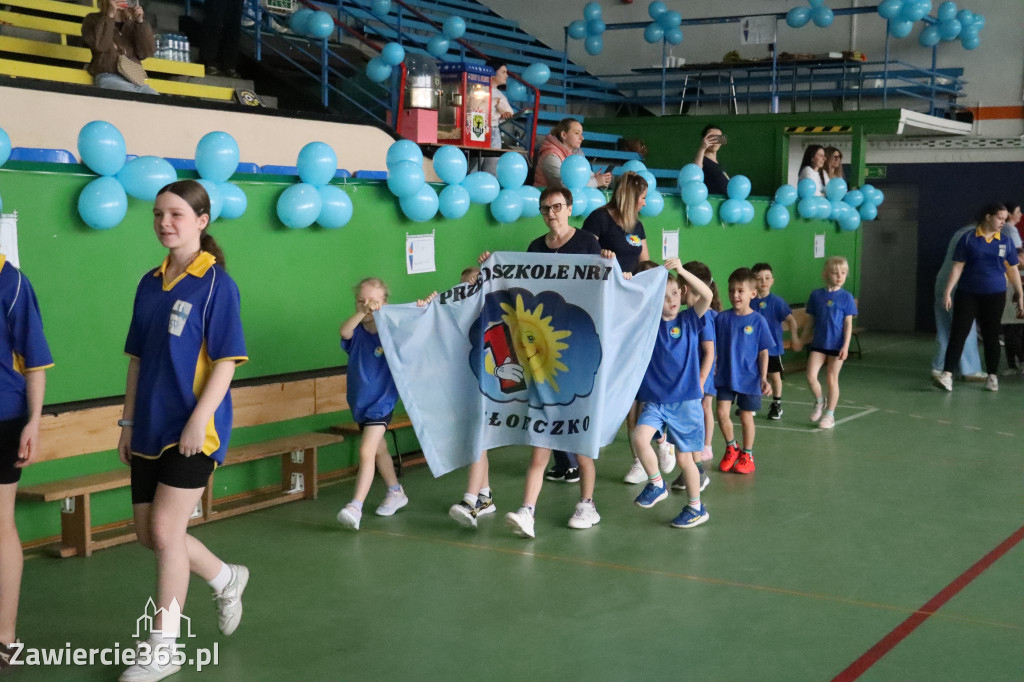 Fotorelacja I: Niebieskie Igrzyska zorganizowane przez SP4 w Zawierciu