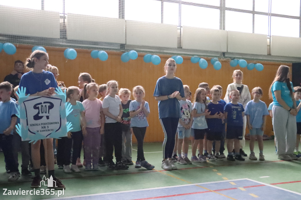 Fotorelacja I: Niebieskie Igrzyska zorganizowane przez SP4 w Zawierciu