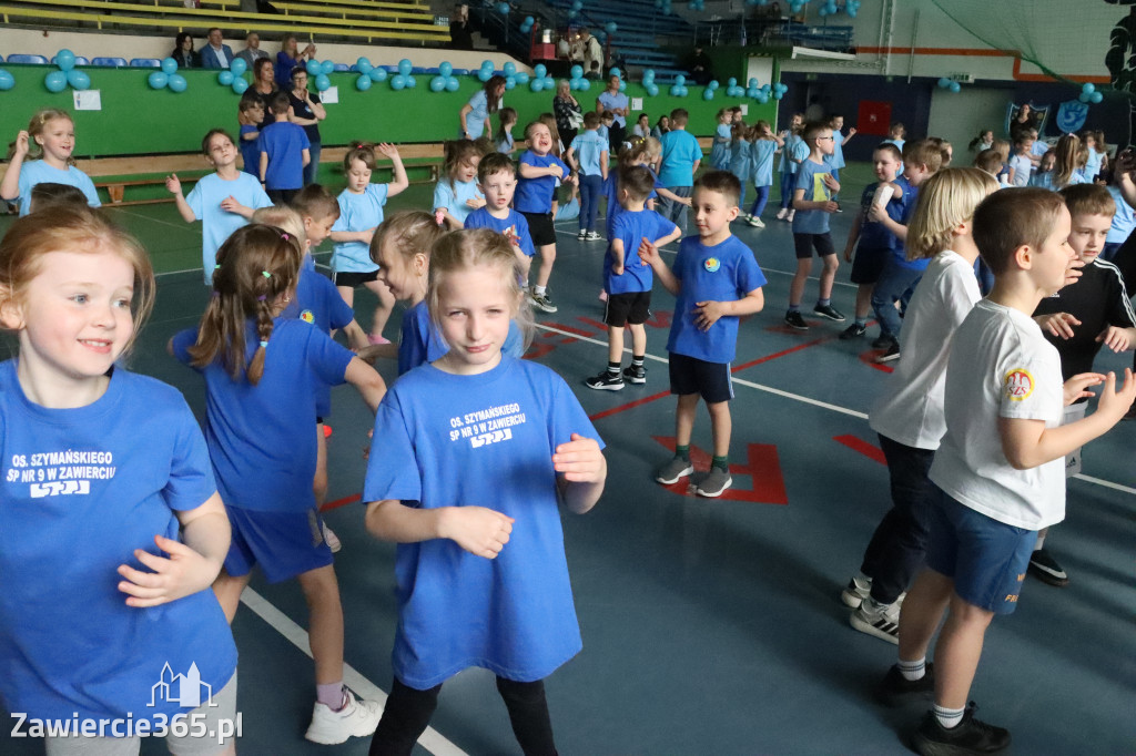 Fotorelacja I: Niebieskie Igrzyska zorganizowane przez SP4 w Zawierciu