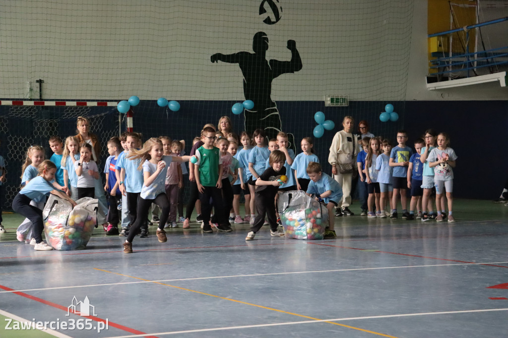 Fotorelacja I: Niebieskie Igrzyska zorganizowane przez SP4 w Zawierciu