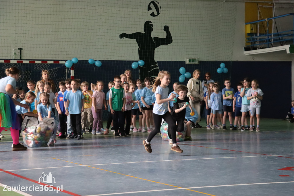 Fotorelacja I: Niebieskie Igrzyska zorganizowane przez SP4 w Zawierciu