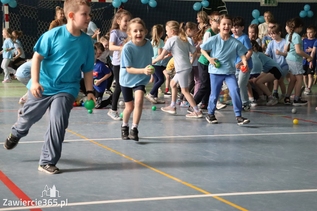 Fotorelacja I: Niebieskie Igrzyska zorganizowane przez SP4 w Zawierciu