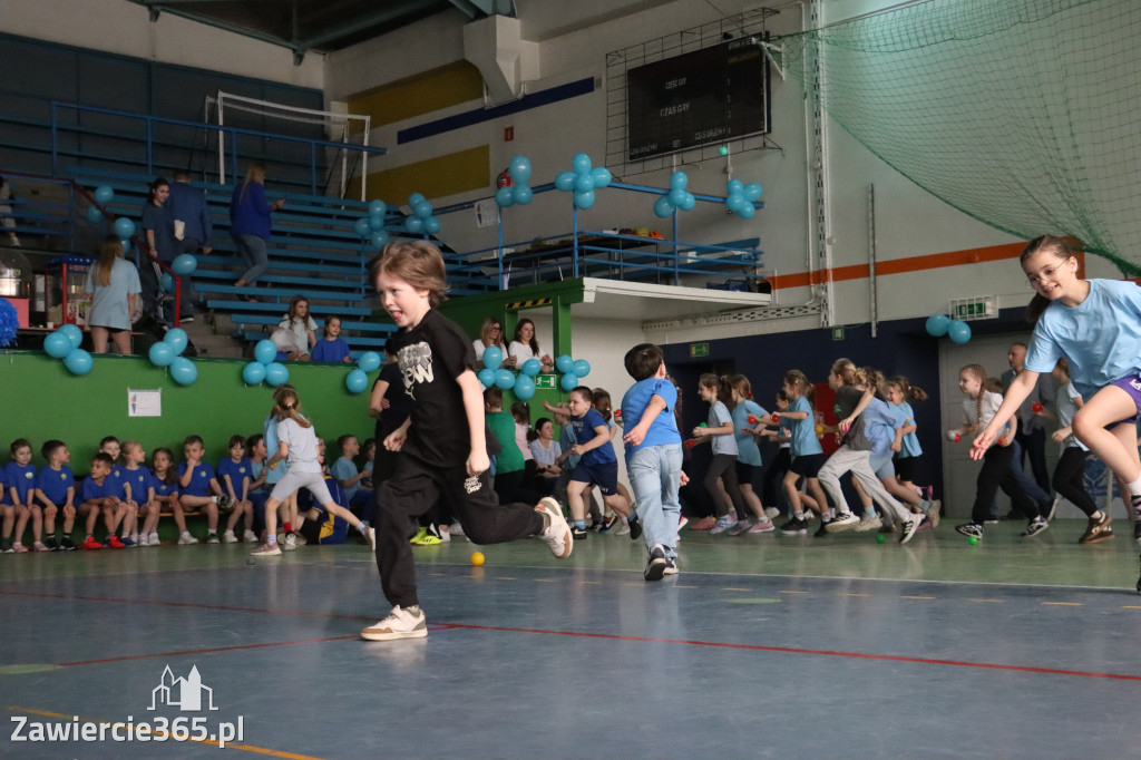 Fotorelacja I: Niebieskie Igrzyska zorganizowane przez SP4 w Zawierciu