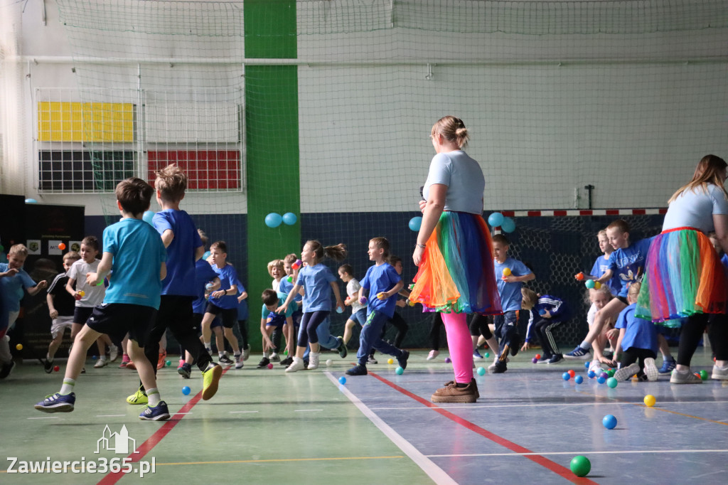 Fotorelacja I: Niebieskie Igrzyska zorganizowane przez SP4 w Zawierciu