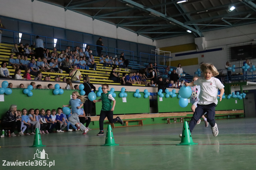 Fotorelacja I: Niebieskie Igrzyska zorganizowane przez SP4 w Zawierciu