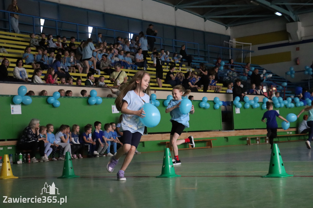 Fotorelacja I: Niebieskie Igrzyska zorganizowane przez SP4 w Zawierciu