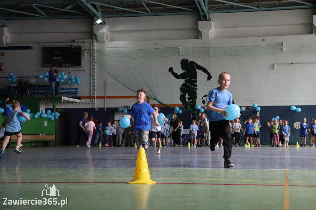 Fotorelacja I: Niebieskie Igrzyska zorganizowane przez SP4 w Zawierciu