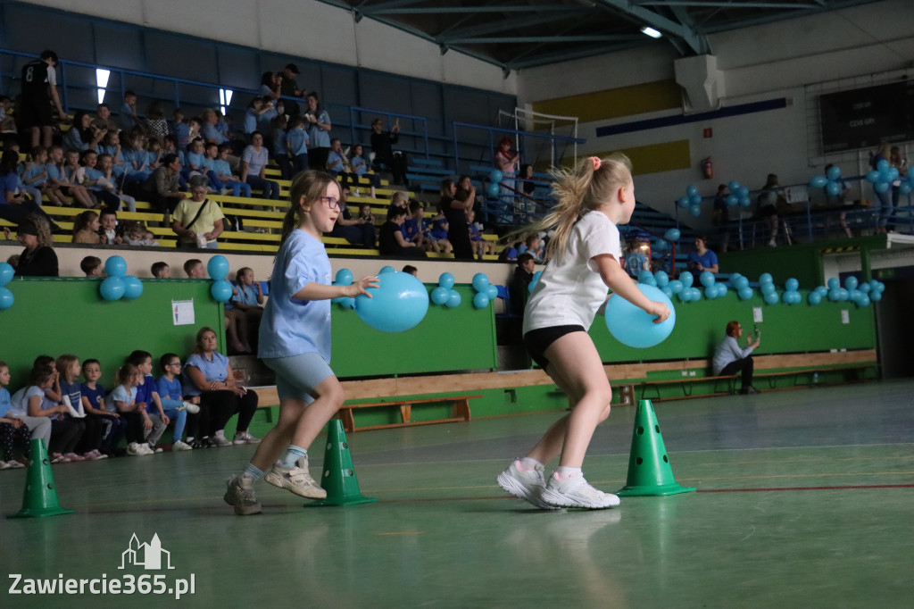 Fotorelacja I: Niebieskie Igrzyska zorganizowane przez SP4 w Zawierciu