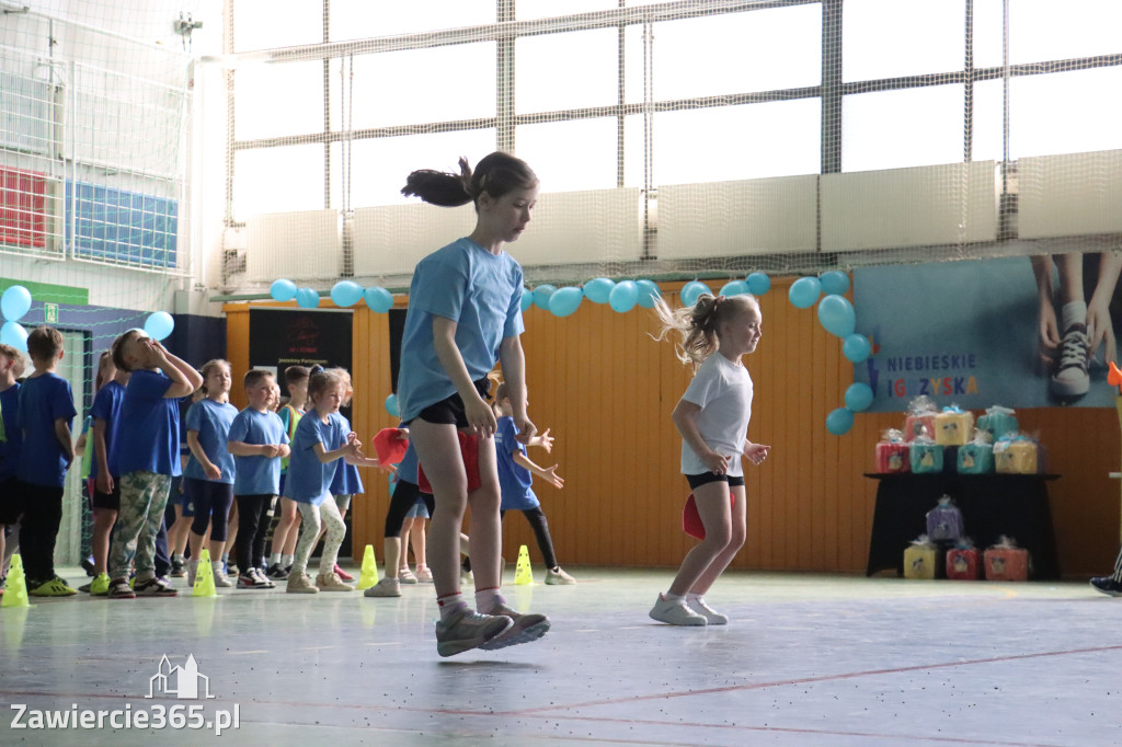 Fotorelacja I: Niebieskie Igrzyska zorganizowane przez SP4 w Zawierciu