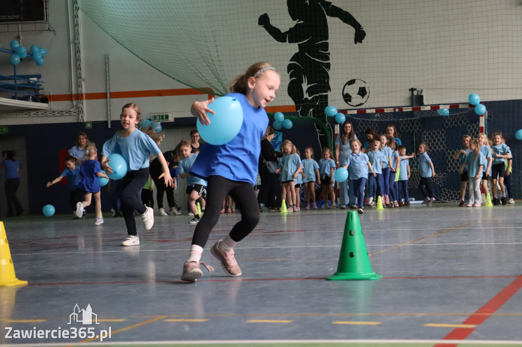 Fotorelacja II: Niebieskie Igrzyska zorganizowane przez SP4 w Zawierciu