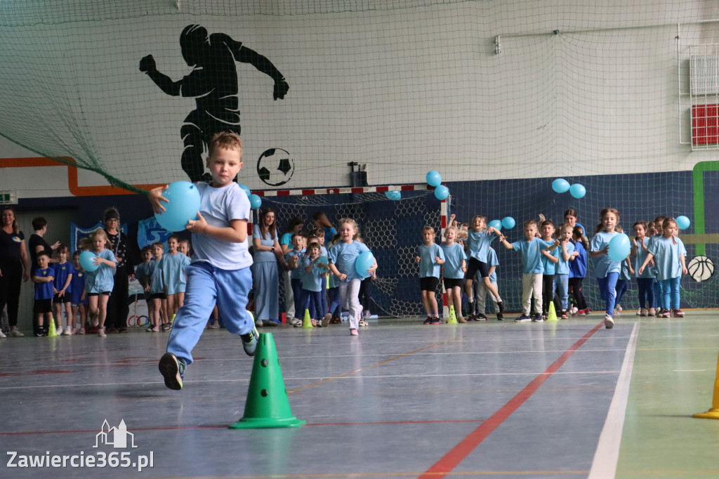 Fotorelacja II: Niebieskie Igrzyska zorganizowane przez SP4 w Zawierciu