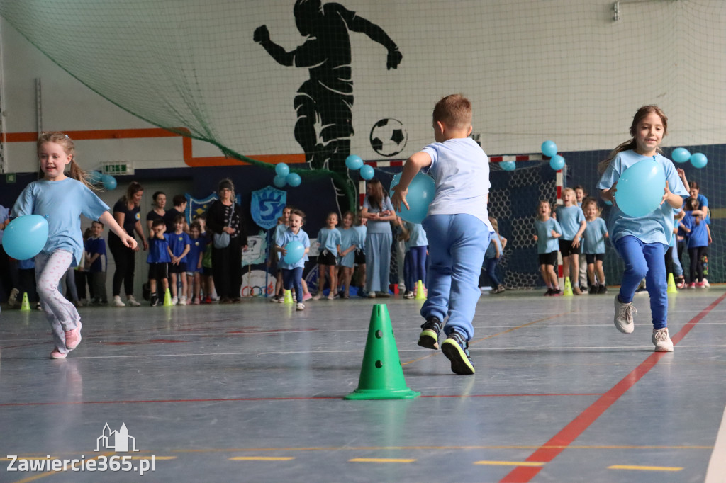 Fotorelacja II: Niebieskie Igrzyska zorganizowane przez SP4 w Zawierciu
