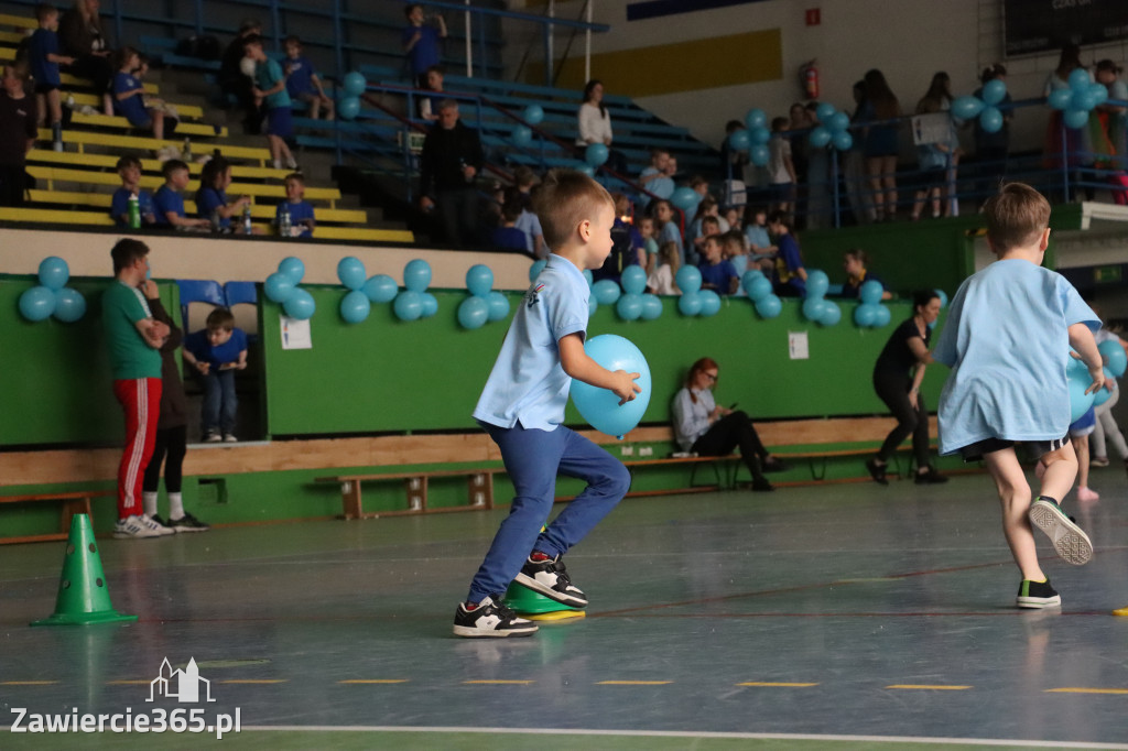 Fotorelacja II: Niebieskie Igrzyska zorganizowane przez SP4 w Zawierciu