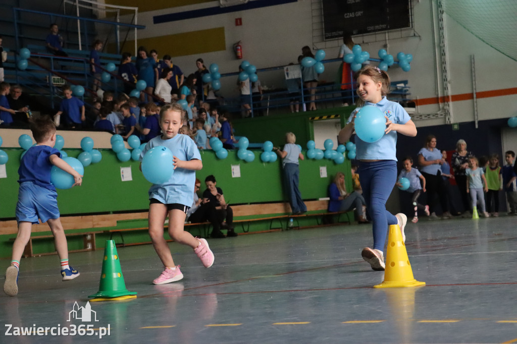 Fotorelacja II: Niebieskie Igrzyska zorganizowane przez SP4 w Zawierciu