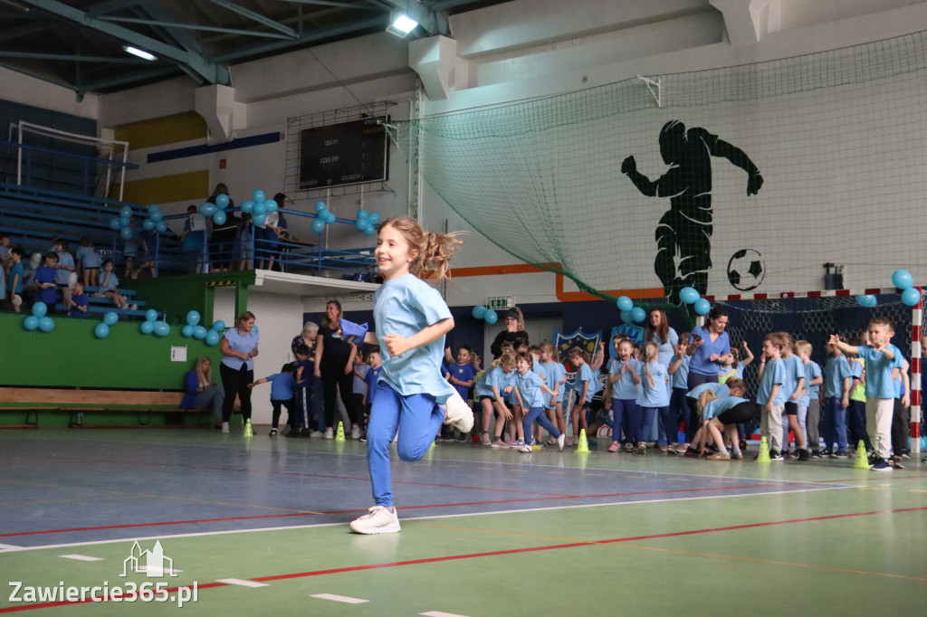 Fotorelacja II: Niebieskie Igrzyska zorganizowane przez SP4 w Zawierciu