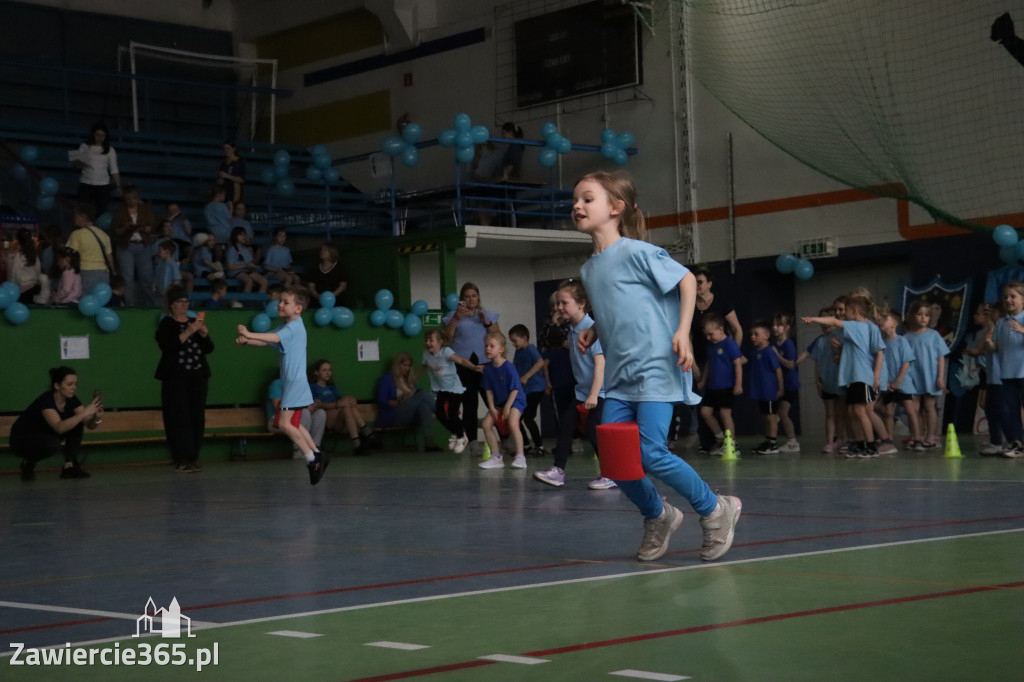 Fotorelacja II: Niebieskie Igrzyska zorganizowane przez SP4 w Zawierciu