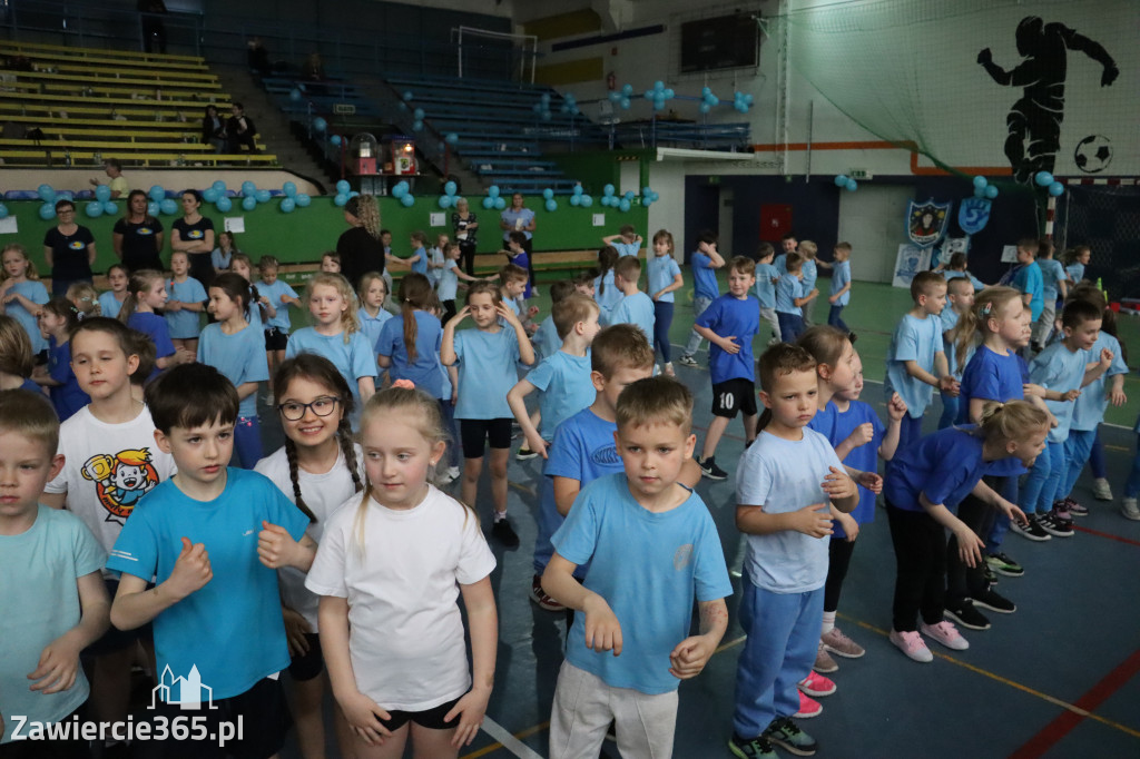 Fotorelacja II: Niebieskie Igrzyska zorganizowane przez SP4 w Zawierciu
