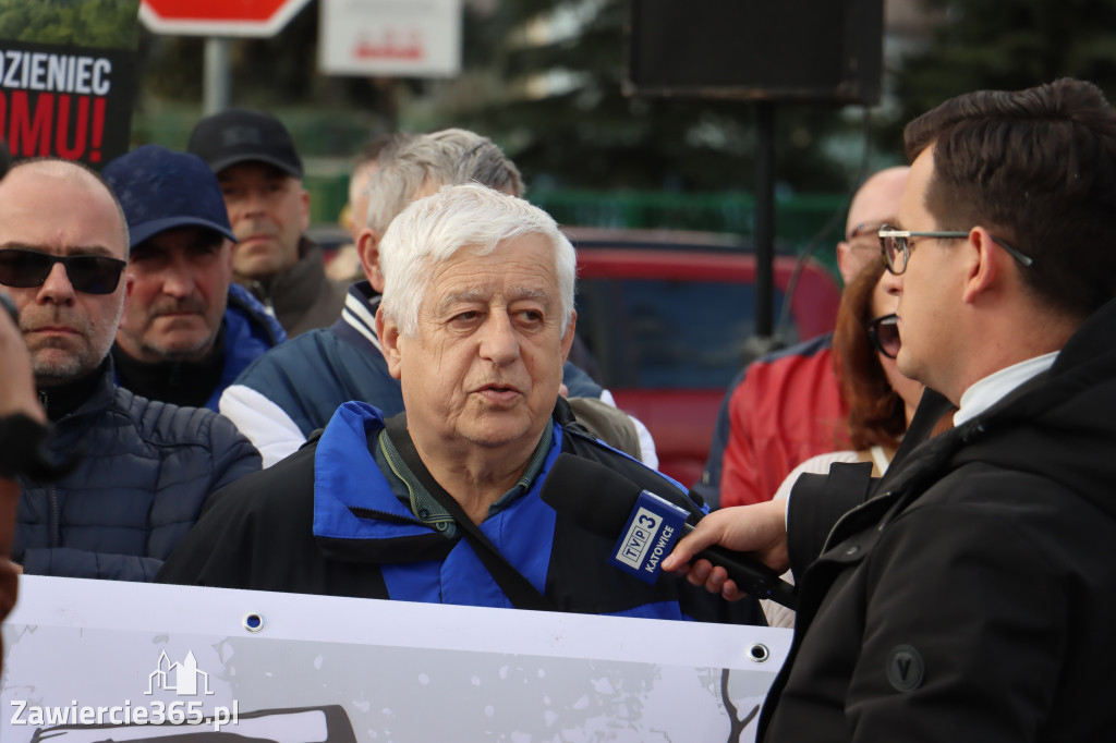 Fotorelacja: MISJA INTERWENCJA TVP3 Katowice w Zawierciu - NIE DLA KOPALNI