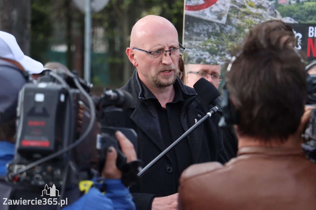 Fotorelacja: MISJA INTERWENCJA TVP3 Katowice w Zawierciu - NIE DLA KOPALNI