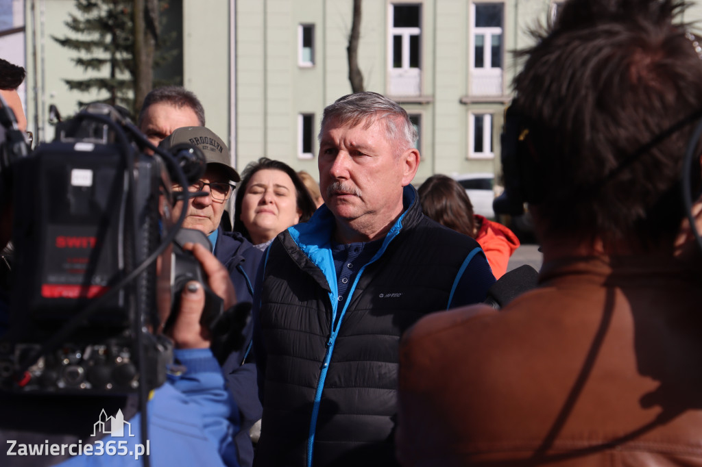 Fotorelacja: MISJA INTERWENCJA TVP3 Katowice w Zawierciu - NIE DLA KOPALNI