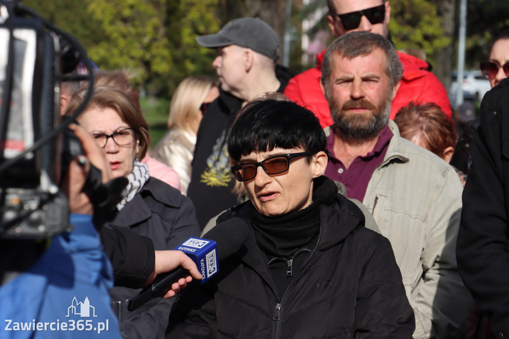 Fotorelacja: MISJA INTERWENCJA TVP3 Katowice w Zawierciu - NIE DLA KOPALNI