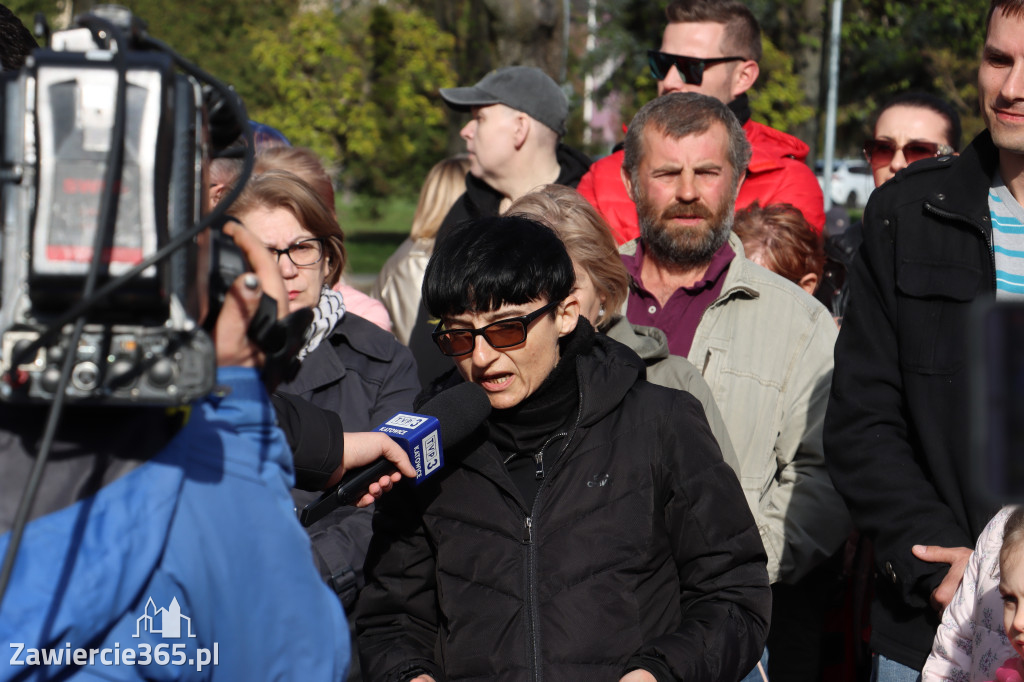 Fotorelacja: MISJA INTERWENCJA TVP3 Katowice w Zawierciu - NIE DLA KOPALNI