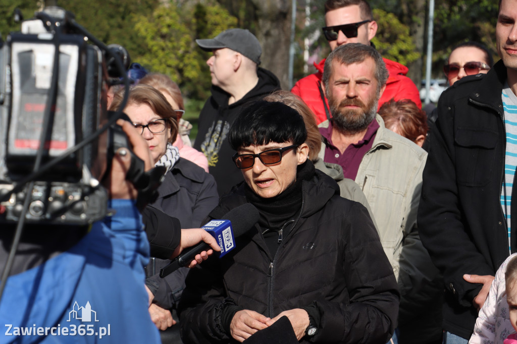 Fotorelacja: MISJA INTERWENCJA TVP3 Katowice w Zawierciu - NIE DLA KOPALNI