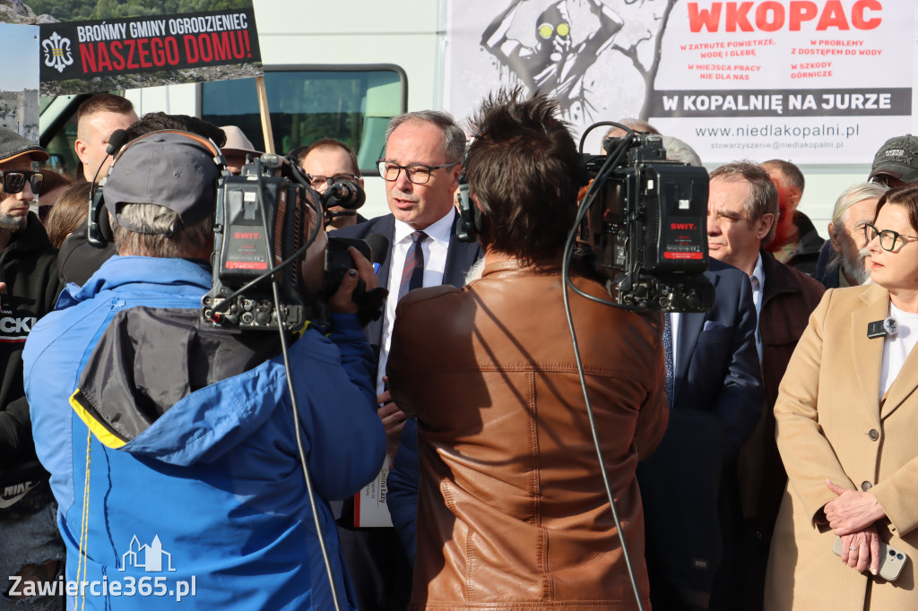 Fotorelacja: MISJA INTERWENCJA TVP3 Katowice w Zawierciu - NIE DLA KOPALNI