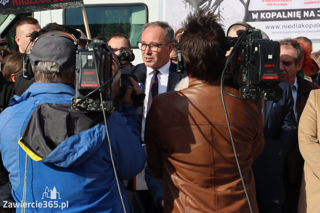 Fotorelacja: MISJA INTERWENCJA TVP3 Katowice w Zawierciu - NIE DLA KOPALNI