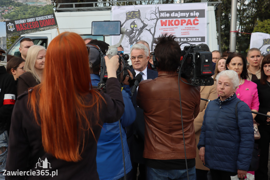 Fotorelacja: MISJA INTERWENCJA TVP3 Katowice w Zawierciu - NIE DLA KOPALNI