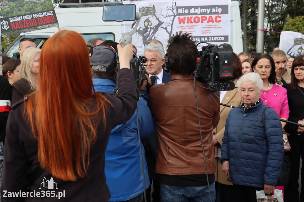 Fotorelacja: MISJA INTERWENCJA TVP3 Katowice w Zawierciu - NIE DLA KOPALNI