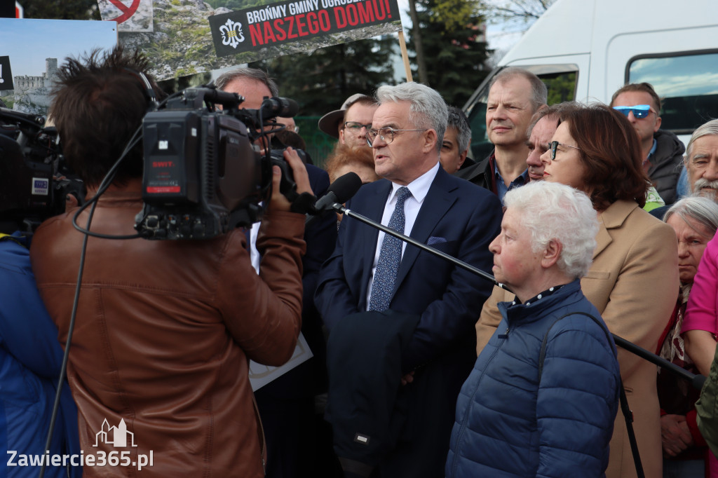 Fotorelacja: MISJA INTERWENCJA TVP3 Katowice w Zawierciu - NIE DLA KOPALNI
