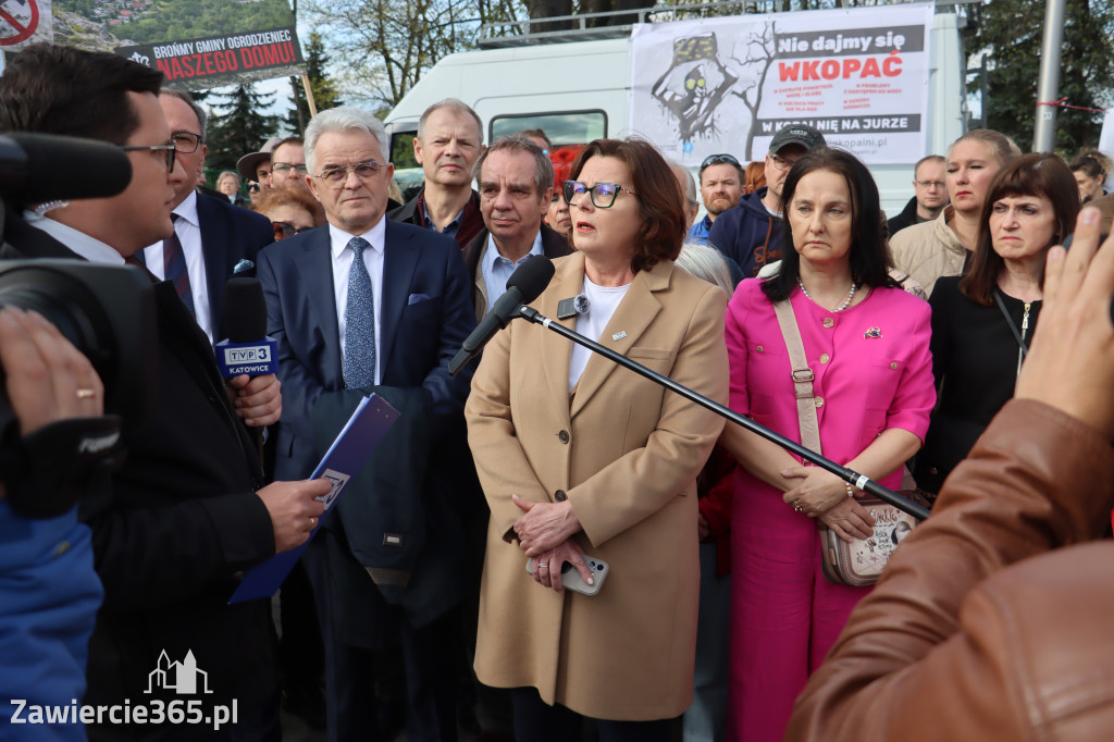 Fotorelacja: MISJA INTERWENCJA TVP3 Katowice w Zawierciu - NIE DLA KOPALNI