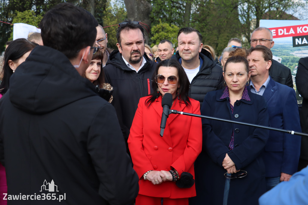 Fotorelacja: MISJA INTERWENCJA TVP3 Katowice w Zawierciu - NIE DLA KOPALNI