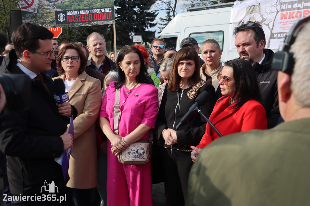 Fotorelacja: MISJA INTERWENCJA TVP3 Katowice w Zawierciu - NIE DLA KOPALNI