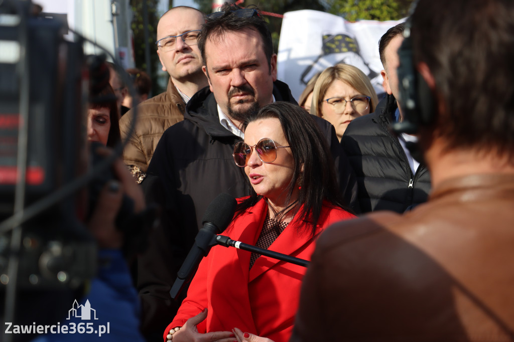 Fotorelacja: MISJA INTERWENCJA TVP3 Katowice w Zawierciu - NIE DLA KOPALNI