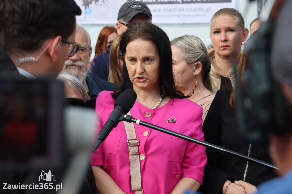 Fotorelacja: MISJA INTERWENCJA TVP3 Katowice w Zawierciu - NIE DLA KOPALNI