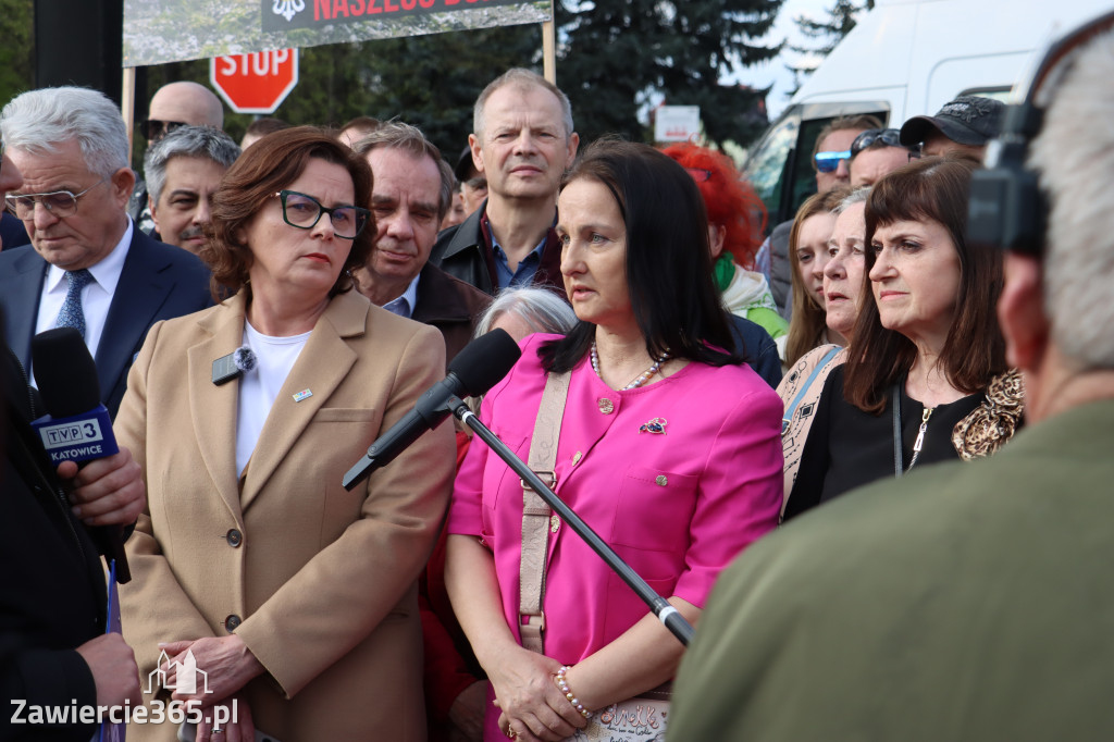 Fotorelacja: MISJA INTERWENCJA TVP3 Katowice w Zawierciu - NIE DLA KOPALNI