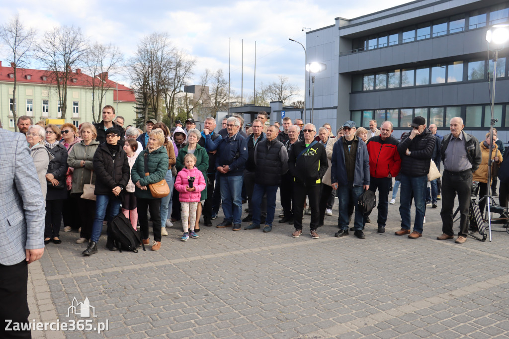 Fotorelacja: MISJA INTERWENCJA TVP3 Katowice w Zawierciu - NIE DLA KOPALNI