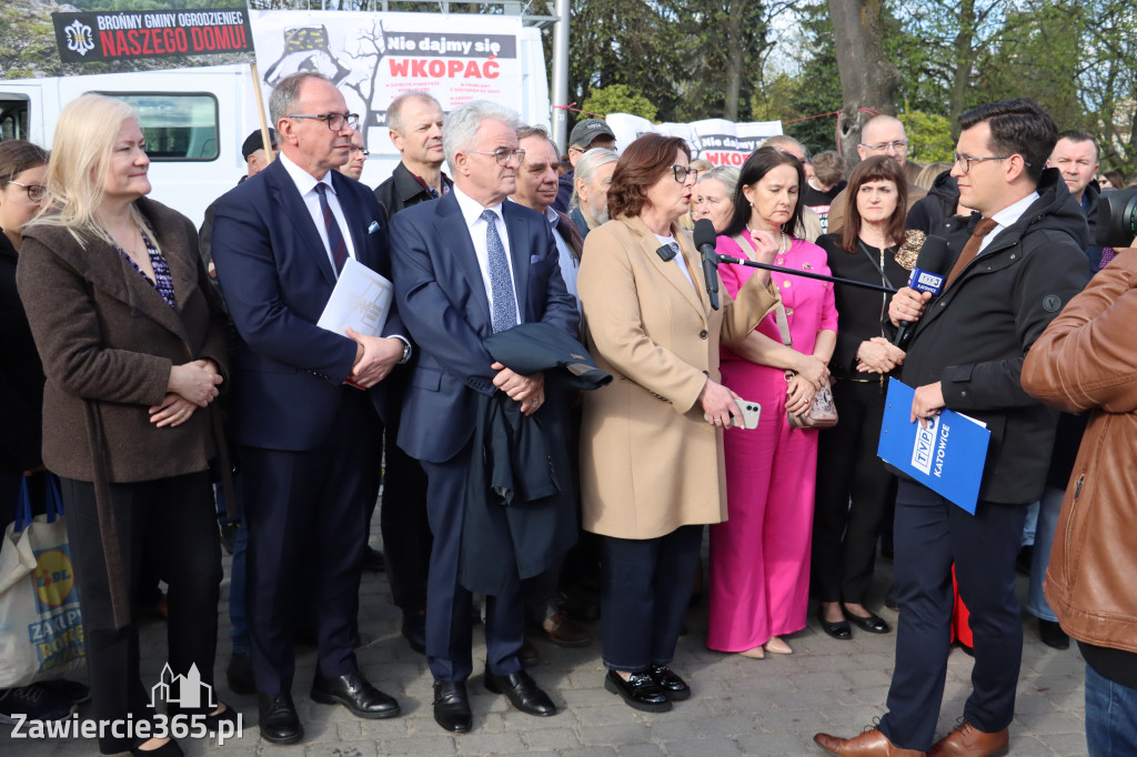Fotorelacja: MISJA INTERWENCJA TVP3 Katowice w Zawierciu - NIE DLA KOPALNI