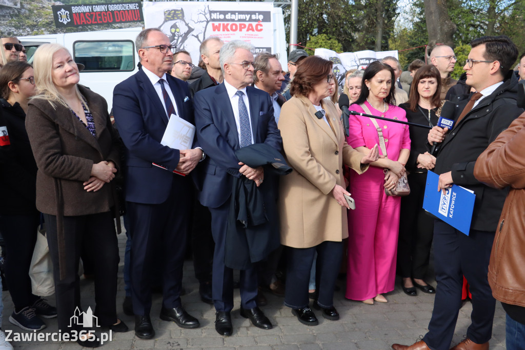 Fotorelacja: MISJA INTERWENCJA TVP3 Katowice w Zawierciu - NIE DLA KOPALNI