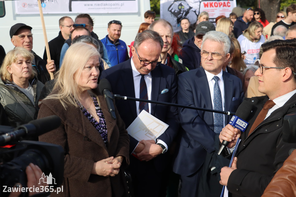 Fotorelacja: MISJA INTERWENCJA TVP3 Katowice w Zawierciu - NIE DLA KOPALNI