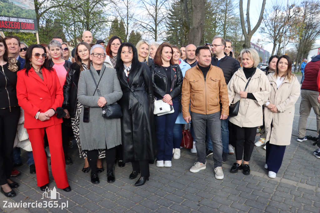 Fotorelacja: MISJA INTERWENCJA TVP3 Katowice w Zawierciu - NIE DLA KOPALNI