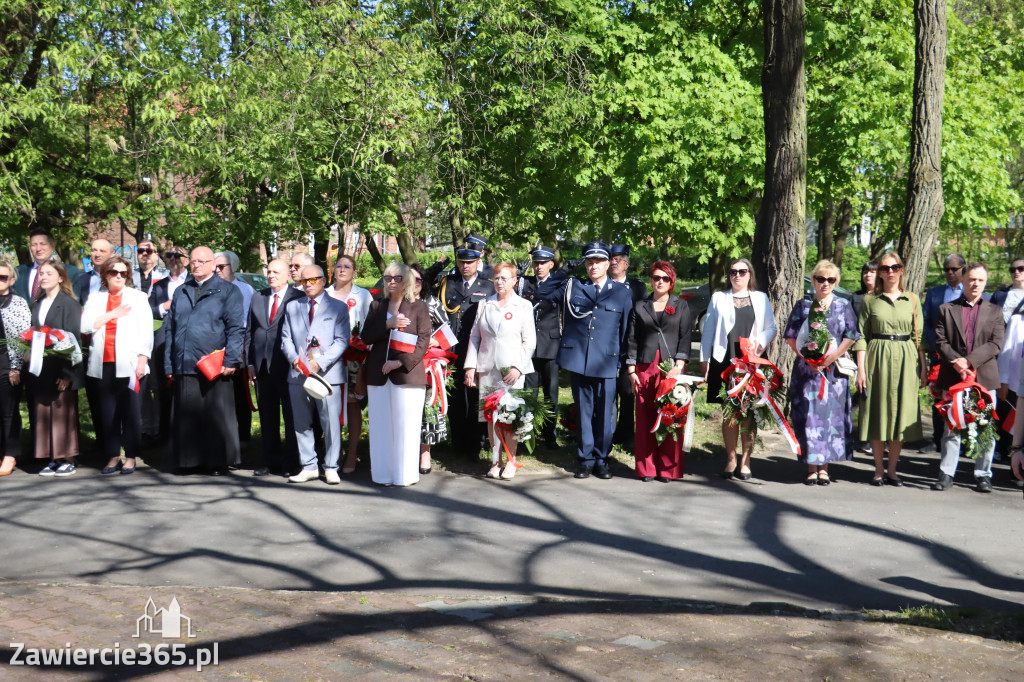 Fotorelacja Zawiercie: 235. rocznica uchwalenia Konstytucji 3 Maja