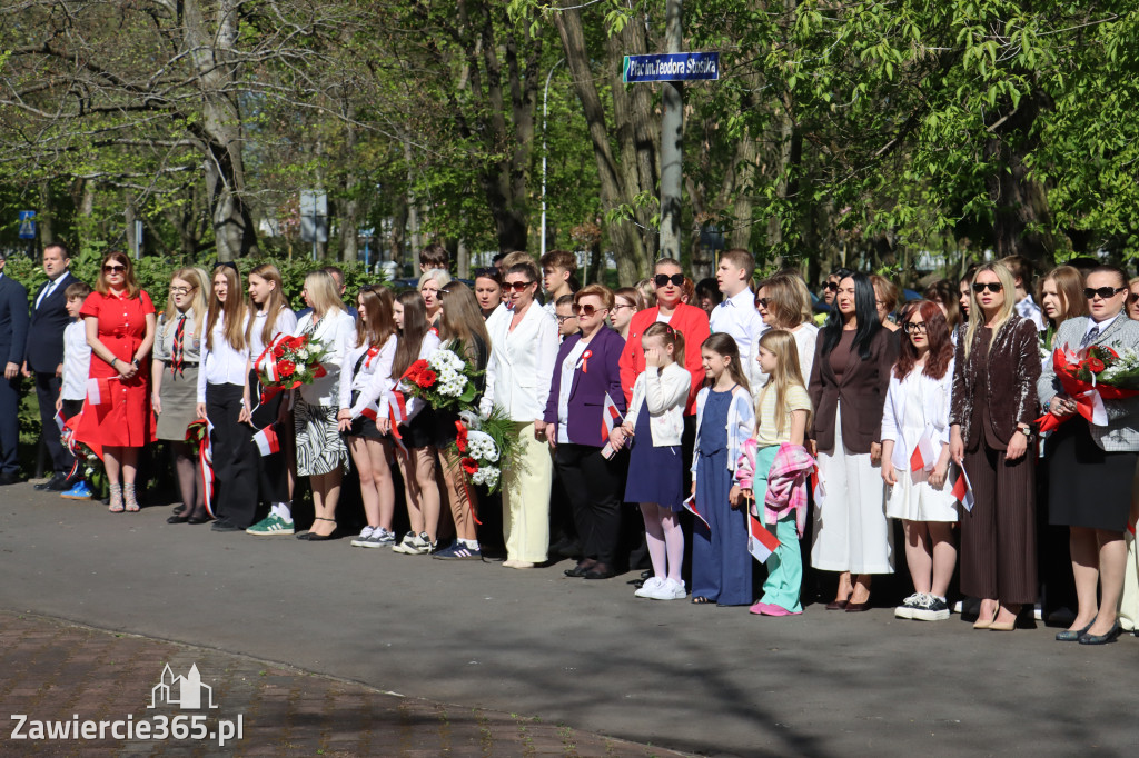 Fotorelacja Zawiercie: 235. rocznica uchwalenia Konstytucji 3 Maja
