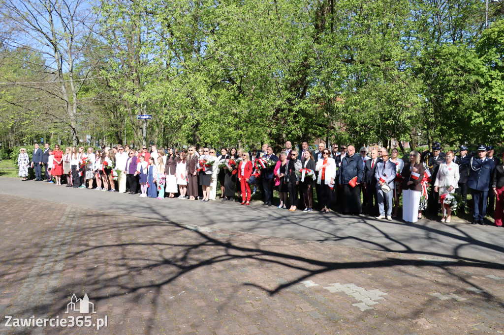 Fotorelacja Zawiercie: 235. rocznica uchwalenia Konstytucji 3 Maja