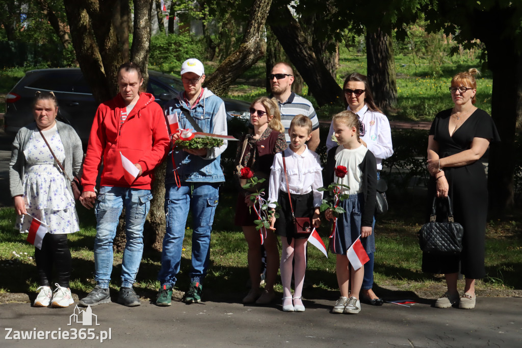 Fotorelacja Zawiercie: 235. rocznica uchwalenia Konstytucji 3 Maja