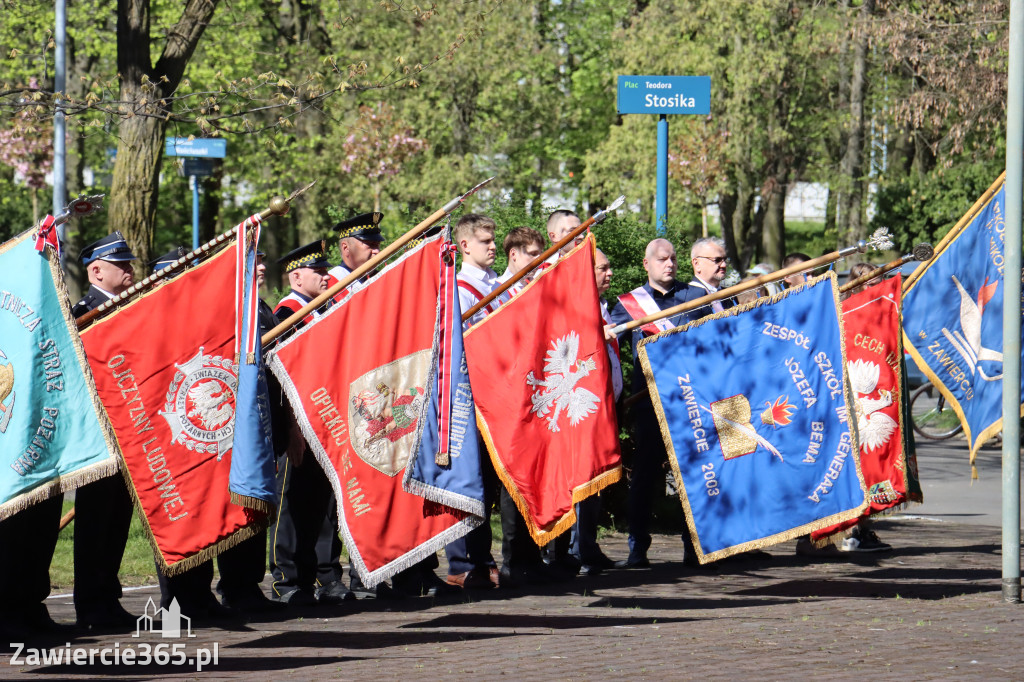 Fotorelacja Zawiercie: 235. rocznica uchwalenia Konstytucji 3 Maja
