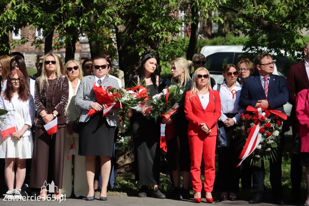 Fotorelacja Zawiercie: 235. rocznica uchwalenia Konstytucji 3 Maja
