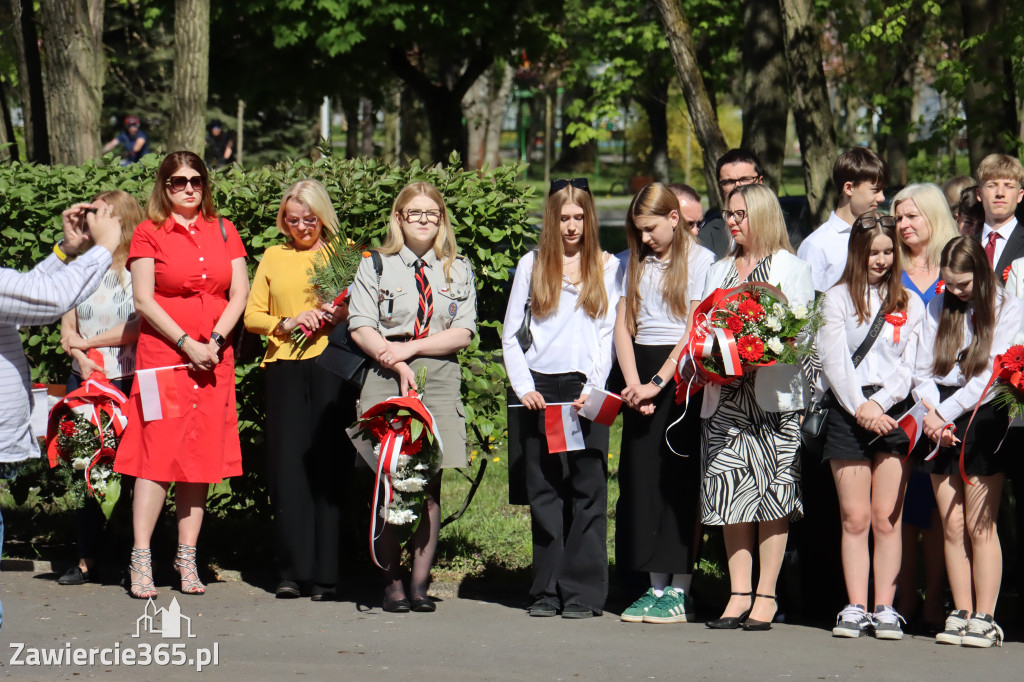 Fotorelacja Zawiercie: 235. rocznica uchwalenia Konstytucji 3 Maja